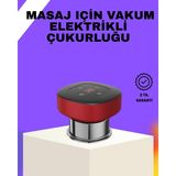 Fta Ticaret Vakumlu Masaj Aleti Çok Kademeli Emme Isıtmalı Ev Tipi Terapi - 000-Siyah