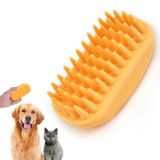 FTATMUEEN Silikon Köpek Bakım Fırçası Evcil Hayvan Şampuan Banyo Fırçası Kaymaz Yatıştırıcı Masaj Kauçuk Tarak Banyo Köpek Fırçası
