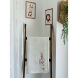Ftbabycollection Çift Taraflı Kişiye Özel Isim Nakışlı Waffle Pike & Müslin Bebek Battaniyesi 90X100 CM Uğur Böceği - 90 x 100 cm