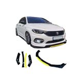 FTH GARAGE 4 Parça Ön Lip Üniversal Ön Tampon Eki Piano Black Mavi ( Renk Belirtiniz )