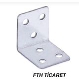 FTH Metal Gönye Köşe Birleştirme Demiri L Demir 4 Adet L Gönye 35X35X30 - 1 Adet