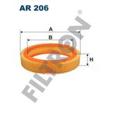 Ftr Ar206 Fıltron Hava Filtresi Ford Fiesta Iı 1.0 45Hp 09/83-02/89