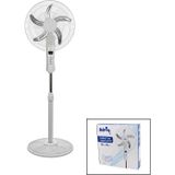 Ftt 18 İnc 45 Cm Kumandalı Sanayi Tipi Ayaklı Vantilatör 5-metal Pervane 3-kademe Hız 65w Y:137cm