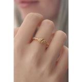 Ftt Gold Renk Halat Düğüm Model Kadın Yüzük