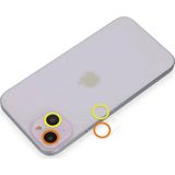 Ftt iPhone 13 Renkli Kamera Lens Koruma Cam - Sarı-Turuncu