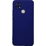 Ftt Oppo A15 Kılıf Nano içi Kadife Silikon - Lacivert