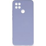 Ftt Oppo A15 Kılıf Nano içi Kadife Silikon - Lila