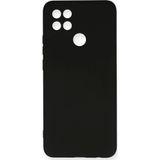 Ftt Oppo A15 Kılıf Nano içi Kadife Silikon - Siyah