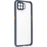 Ftt Oppo A73 Kılıf Miami Şeffaf Silikon - Gri