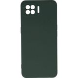 Ftt Oppo A73 Kılıf Nano içi Kadife Silikon - Koyu Yeşil