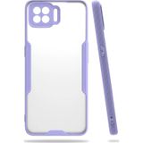 Ftt Oppo A73 Kılıf Platin Silikon - Lila