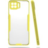Ftt Oppo A73 Kılıf Platin Silikon - Sarı