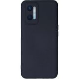 Ftt Oppo A96 Kılıf Nano içi Kadife Silikon - Lacivert