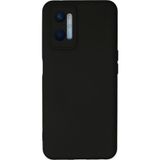 Ftt Oppo A96 Kılıf Nano içi Kadife Silikon - Siyah