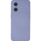 Ftt Oppo Reno 7 Lite Kılıf Nano içi Kadife Silikon - Lila