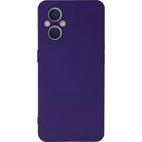 Ftt Oppo Reno 7 Lite Kılıf Nano içi Kadife Silikon - Mor