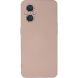Ftt Oppo Reno 7 Lite Kılıf Nano içi Kadife Silikon - Pudra