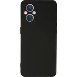 Ftt Oppo Reno 7 Lite Kılıf Nano içi Kadife Silikon - Siyah