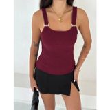 Ftt Ottoman toka askılı bluz bordo s4194