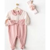 Ftt Puppy Gazelle Kadife Bebe Tulum Takım Pink