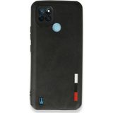 Ftt Realme C25Y Kılıf Loop Deri Silikon - Siyah