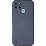 Ftt Realme C25Y Kılıf Nano içi Kadife Silikon - Gri