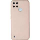 Ftt Realme C25Y Kılıf Nano içi Kadife Silikon - Pudra