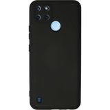 Ftt Realme C25Y Kılıf Nano içi Kadife Silikon - Siyah