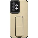 Ftt Samsung Galaxy A33 5G Kılıf Mega Standlı Silikon - Gold