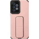 Ftt Samsung Galaxy A33 5G Kılıf Mega Standlı Silikon - Pudra