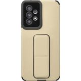 Ftt Samsung Galaxy A53 5G Kılıf Mega Standlı Silikon - Gold