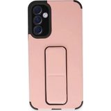 Ftt Samsung Galaxy A54 5G Kılıf Mega Standlı Silikon - Pudra