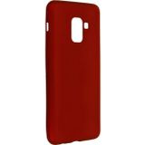 Ftt Samsung Galaxy A8 2018 Kılıf First Silikon - Bordo