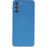 Ftt Samsung Galaxy S21 Plus Kılıf Nano içi Kadife Silikon - Mavi
