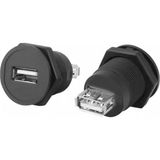 Ftt Usb-01c-bk 22 Mm Pano Tip Siyah Usb A Dişi Soket