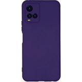 Ftt Vivo Y21S Kılıf Nano içi Kadife Silikon - Mor