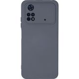 Ftt Xiaomi Poco M4 Pro 4G Kılıf Nano içi Kadife Silikon - Gri