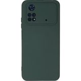 Ftt Xiaomi Poco M4 Pro 4G Kılıf Nano içi Kadife Silikon - Koyu Yeşil