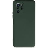 Ftt Xiaomi Poco X3 GT Kılıf Nano içi Kadife Silikon - Koyu Yeşil
