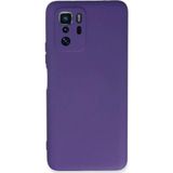 Ftt Xiaomi Poco X3 GT Kılıf Nano içi Kadife Silikon - Mor