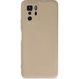 Ftt Xiaomi Poco X3 GT Kılıf Nano içi Kadife Silikon - Pudra