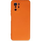 Ftt Xiaomi Poco X3 GT Kılıf Nano içi Kadife Silikon - Turuncu