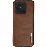 Ftt Xiaomi Redmi 10C Kılıf Loop Deri Silikon - Kahverengi