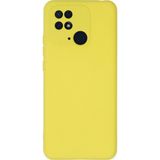 Ftt Xiaomi Redmi 10C Kılıf Nano içi Kadife Silikon - Sarı