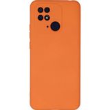 Ftt Xiaomi Redmi 10C Kılıf Nano içi Kadife Silikon - Turuncu