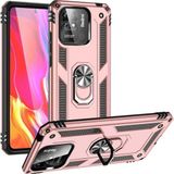 Ftt Xiaomi Redmi 10C Kılıf Sofya Yüzüklü Silikon Kapak - Rose