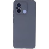 Ftt Xiaomi Redmi 12C Kılıf Nano içi Kadife Silikon - Gri