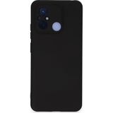 Ftt Xiaomi Redmi 12C Kılıf Nano içi Kadife Silikon - Siyah