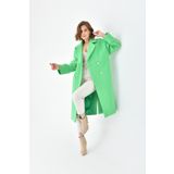 Ftz Women Benetton 30642 Kadın Kravuze Kaşe Kaban