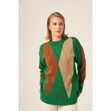Ftz Women Kadın Baklava Desenli Kazak Benetton 25094 - 42 - 44